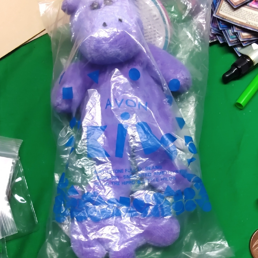 Avon Purple Hippo Plush Toy